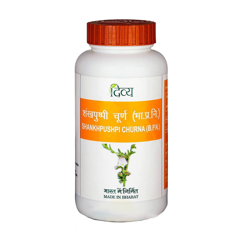 Шанкхпушпи чурна, 100 г, Патанджали; Shankhpushpi Churna, 100 g, Patanjali — купить в интернет-магазине