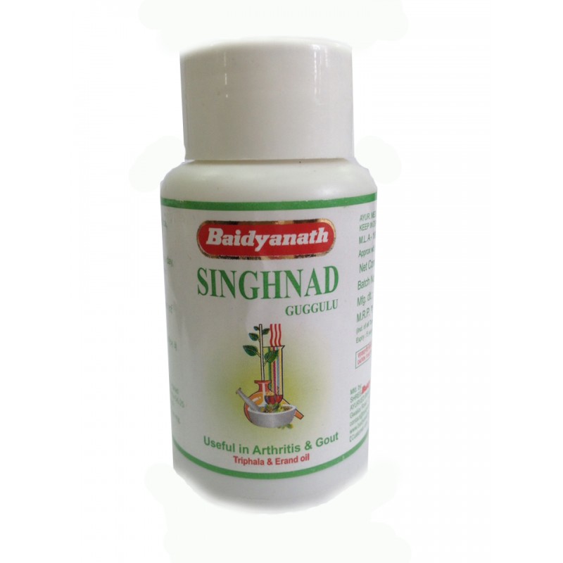Сингханад Гуггул, 80 таб, производитель Байдьянатх; Singhnad Guggulu, 80 tabs, Baidyanath — купить в интернет-магазине