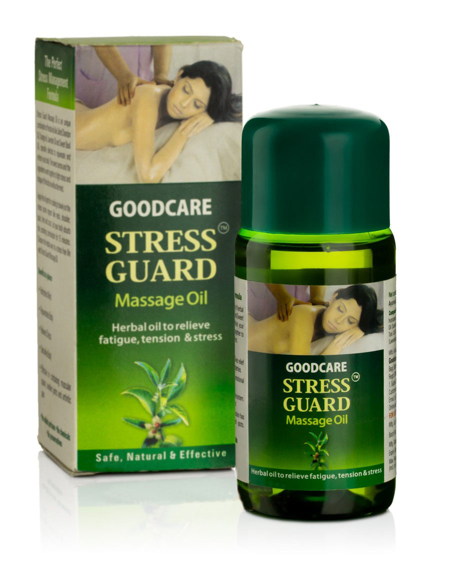 Массажное масло Стресс Гуард, 100 мл, производитель Байдьянатх; Stress Guard Massage Oil, 100 ml, Baidyanath — купить в интернет-магазине