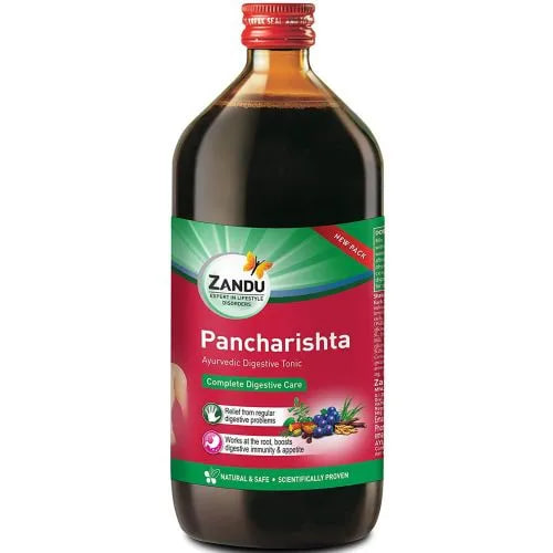 Панчаришта тоник, 450 мл, производитель Занду, Zandu Pancharishta 450 ml Digestive Tonic — купить в интернет-магазине